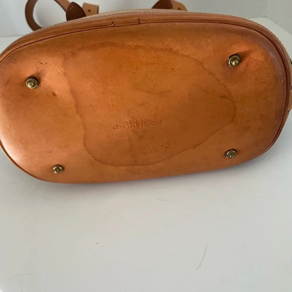 Dooney & Bourke Cabriolet Canvas and Leather Bucket Bag Vintage